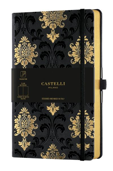 Бележник Castelli C&G, 9x14cm, б.л, Baroque Gold