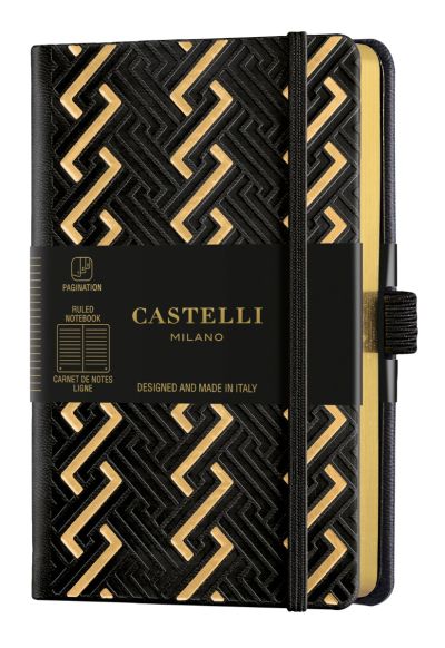 Бележник Castelli C&G, 9x14cm, б.л, Romans Gold
