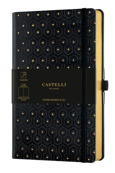 Бележник Castelli C&G, 13x21cm, лин, Honey Gold