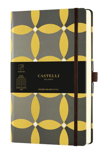 Бележник Castelli Oro, 13x21cm, линиран, Circles