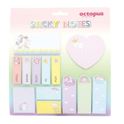 Комплект лепящи листчета Octopus, Unicorn