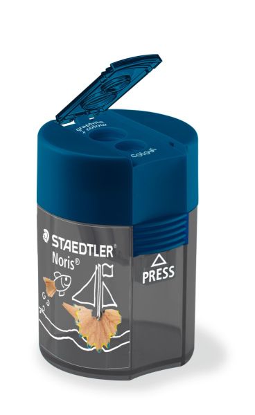 Острилка Staedtler 512 с контейнер, двойна, СИН
