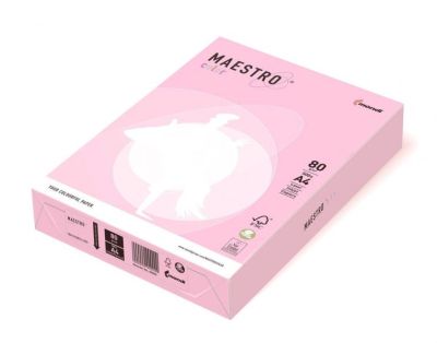 Копирна хартия Maestro Color 80g опаковка 500,бледо розов OPI74