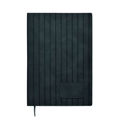 Бележник Tintray А5, 80л, PU корица, ЧЕРЕН