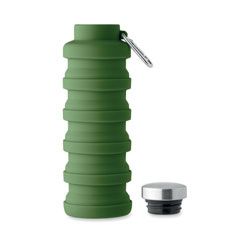 Сгъваема силиконова бутилка Kolapsi, 500ml, ЗЕЛЕН