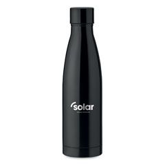 Метална бутилка за вода, 500ml, ЧЕРЕН