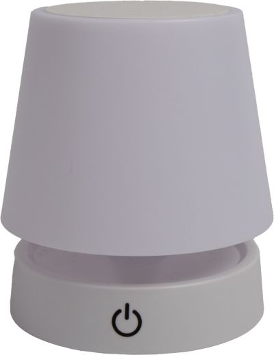 Настолна лампа, USB, 1200mAh, бяла