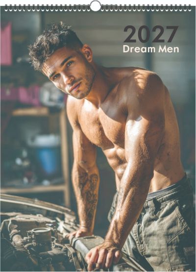 Стенен луксозен 7-л календар, спирала, DREAM MENS