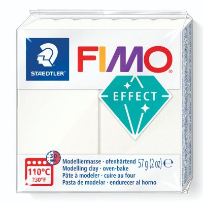 Полимерна глина Staedtler Fimo Effect,57g, металическо бяла 08
