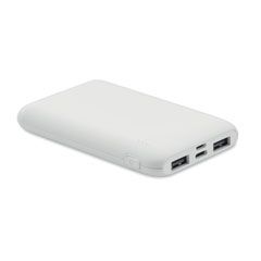Външна преносима батерия 5000MAh, БЯЛ