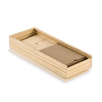 Комплект домино и карти за игра в MDF кутия