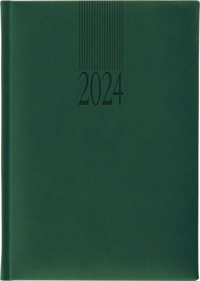 Календар-бележник Lediberg Tucson A5, 2024, зелен
