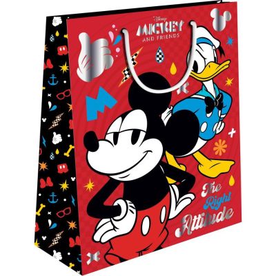 Подаръчна торб. License Foil M,  Mickey/Minnie