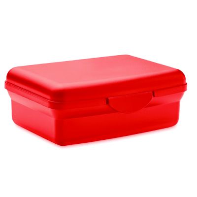 Кутия за храна, пластмасова, 800 ml, червена