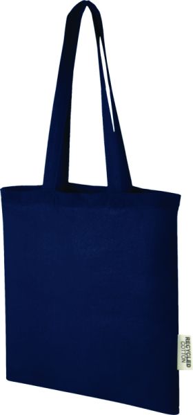 Чанта за пазар Madras, рециклиран памук, тъмносин