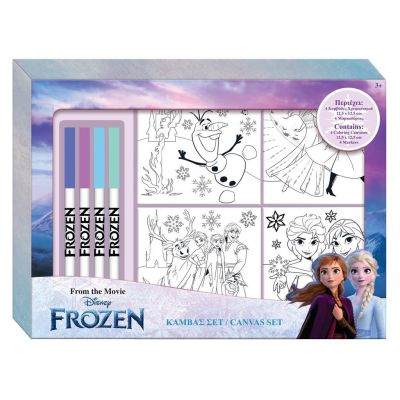 Комплект 4 платна за оцветяване 12.5x12.5cm, 4 м-ра, Frozen