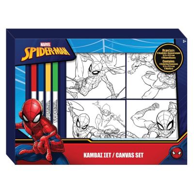 Комплект 4 платна за оцветяване 12.5x12.5cm, 4 м-ра, Spiderman