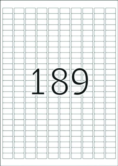 Eтикети Herma 4333, 25.4x10mm, 25л., (4725 броя.)