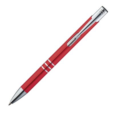 Метална химикалка, червена